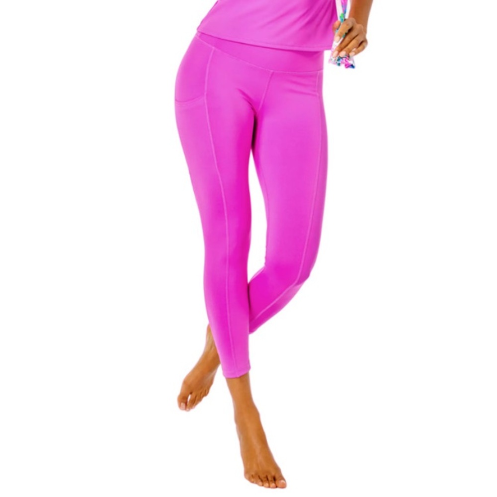 *NWT* UPF 50+ Luxletic 24" Weekender High Rise Legging Wild Fuscia - Picture 2 of 16